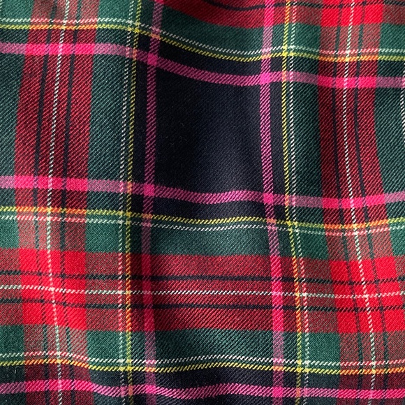 Talbots Vibrant Wool-blend Plaid Straight Wider-leg Pants, 4 Petite - Picture 10 of 11